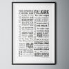 Falkirk Words Poster Falkirk Words Poster