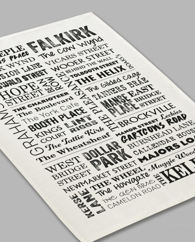 Falkirk Graphic Tea Towel