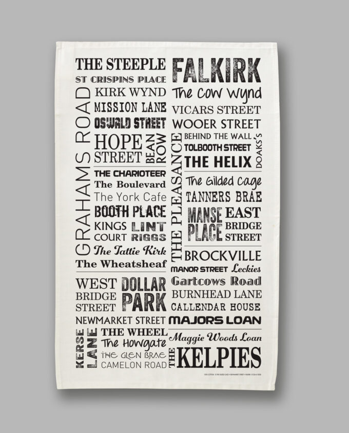 Falkirk Graphic Tea Towel